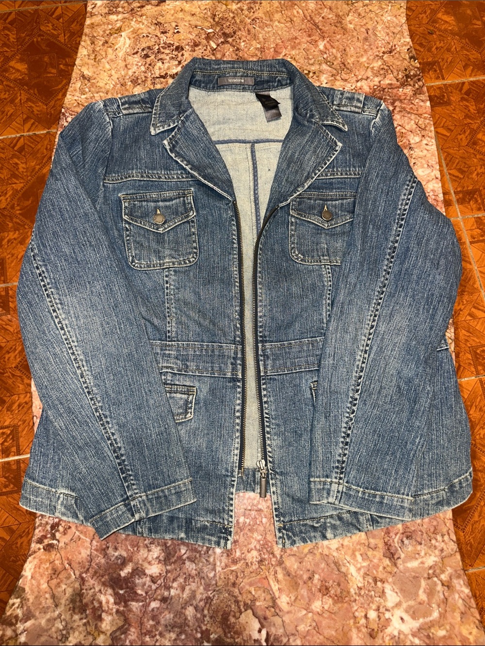 Liz Claiborne Women's Denim zip Jacket